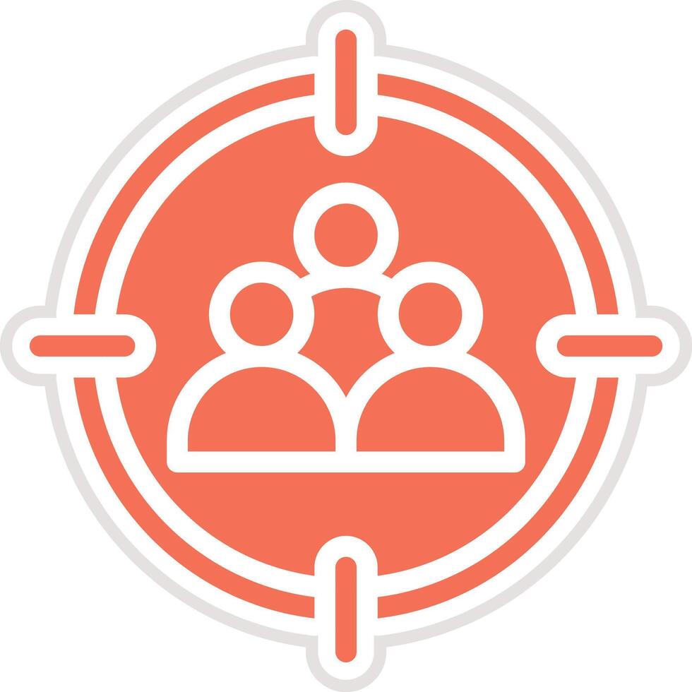 Target Audience Icon Design Illustration vector