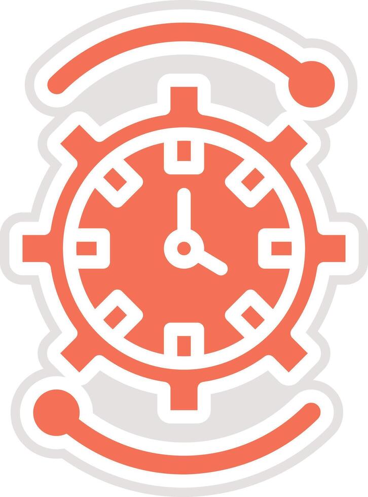 Time Management Icon Design Illustration vector