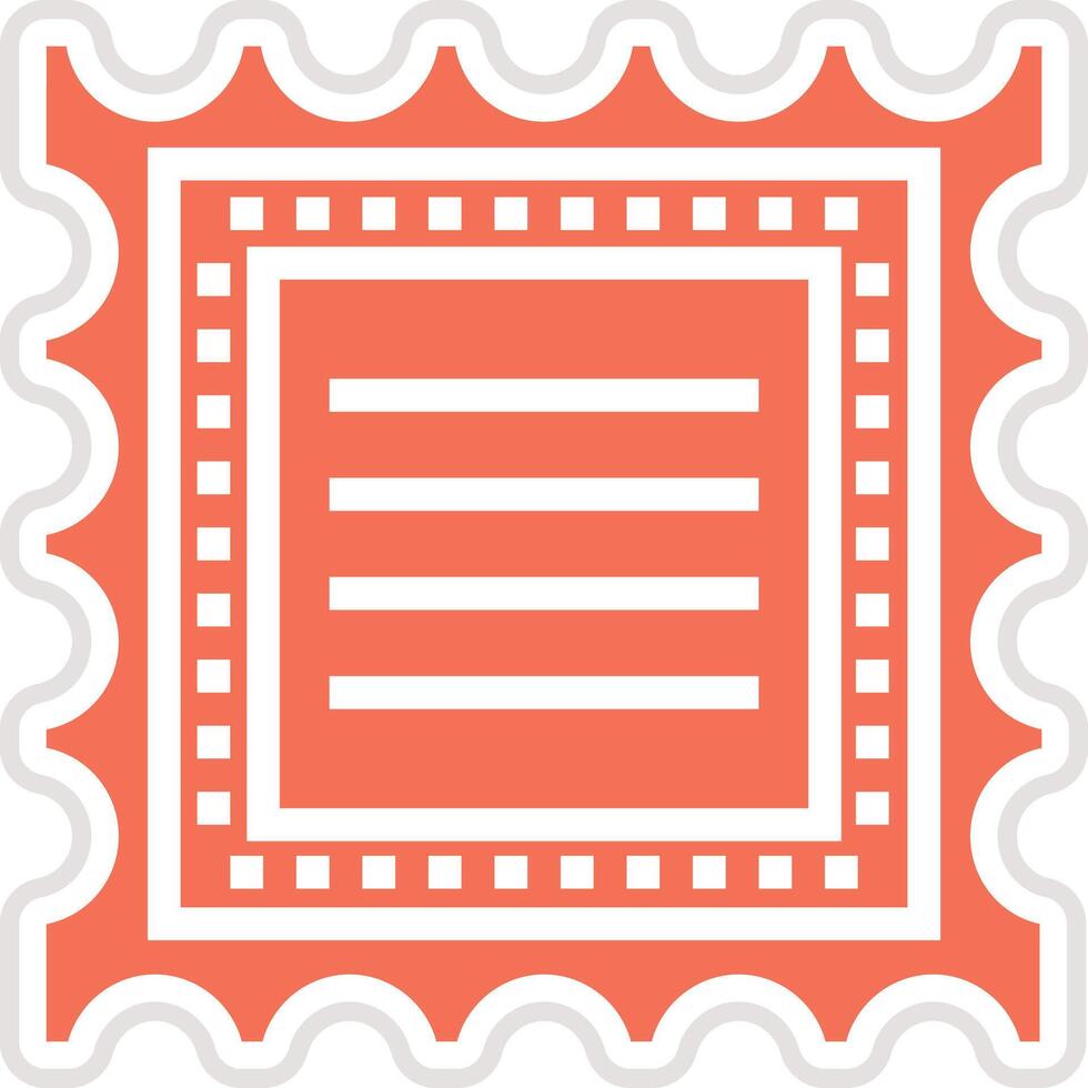 Stamp Icon Design Illustration vector