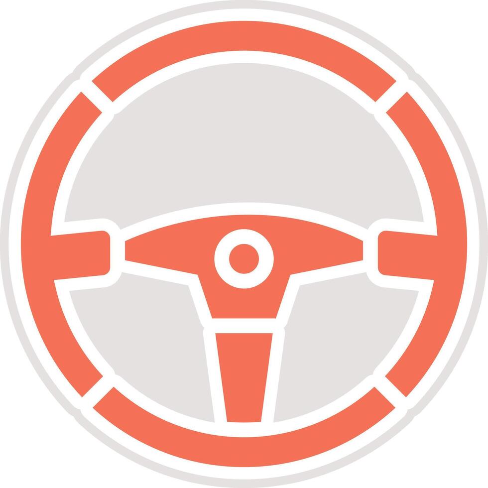 Steering wheel Icon Design Illustration vector