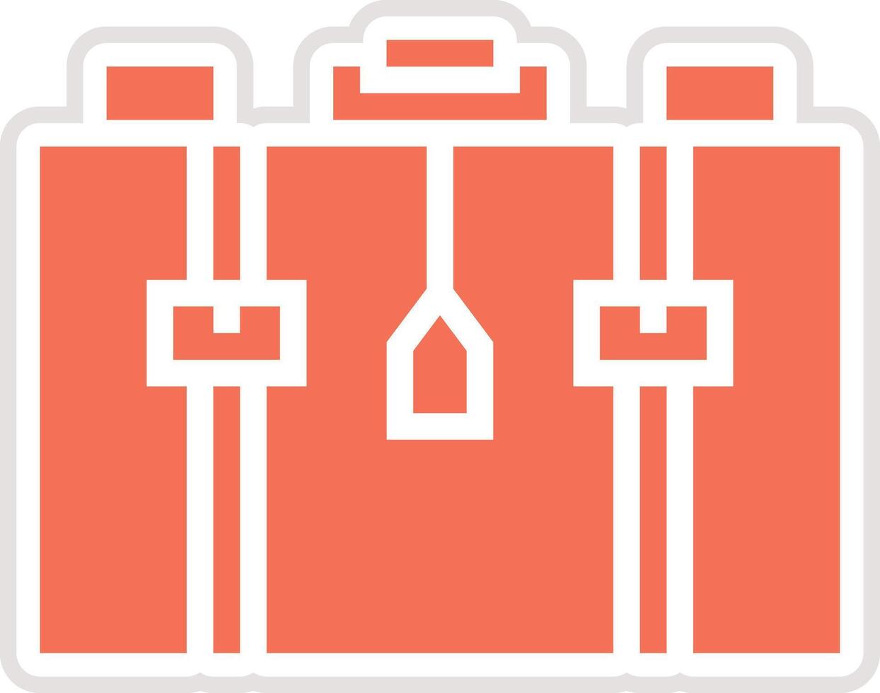Suitcase Icon Design Illustration vector