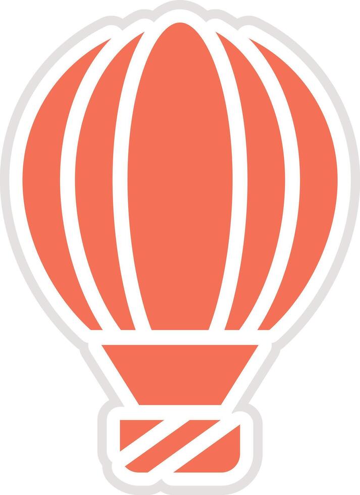 Hot air balloon Icon Design Illustration vector