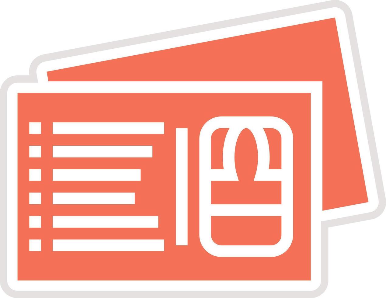 Postcard Icon Design Illustration vector