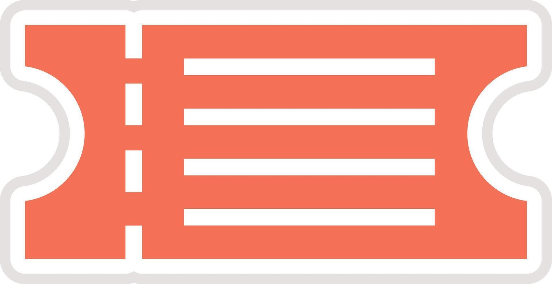 Plane ticket Icon Design Illustration vector