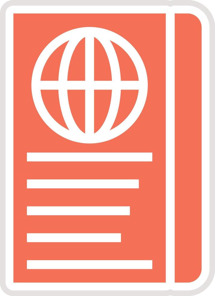 Passport Icon Design Illustration vector