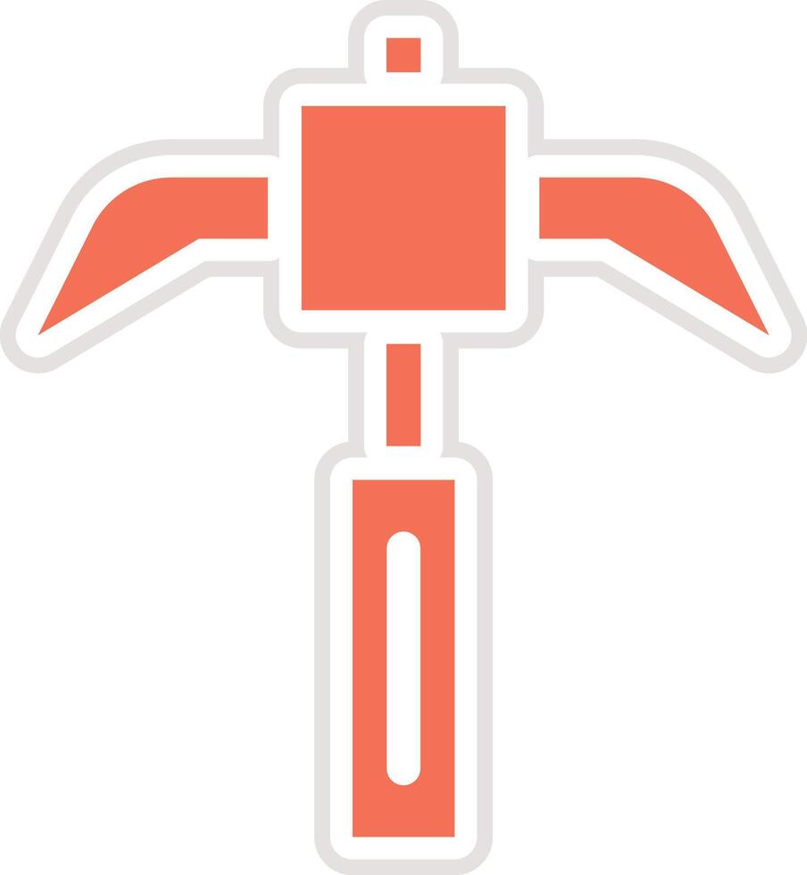 Pickaxe Icon Design Illustration vector