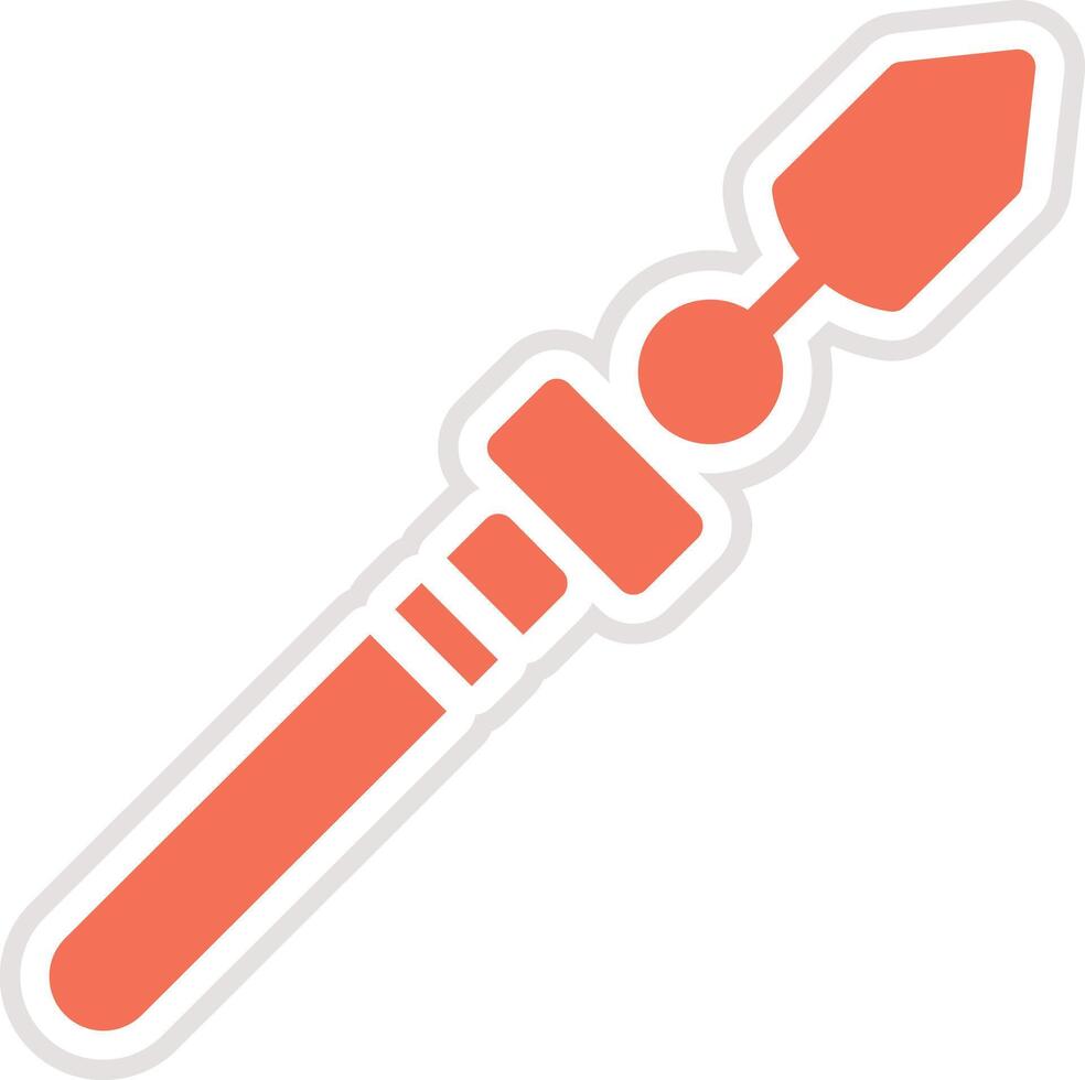 Lance Icon Design Illustration vector