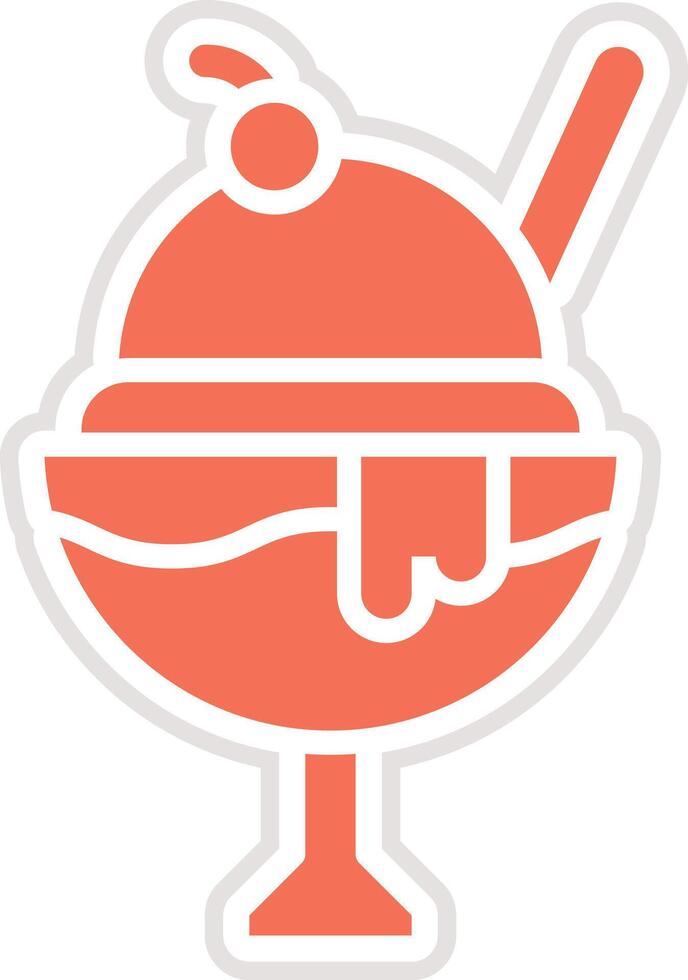 Ice cream Icon Design Illustration vector