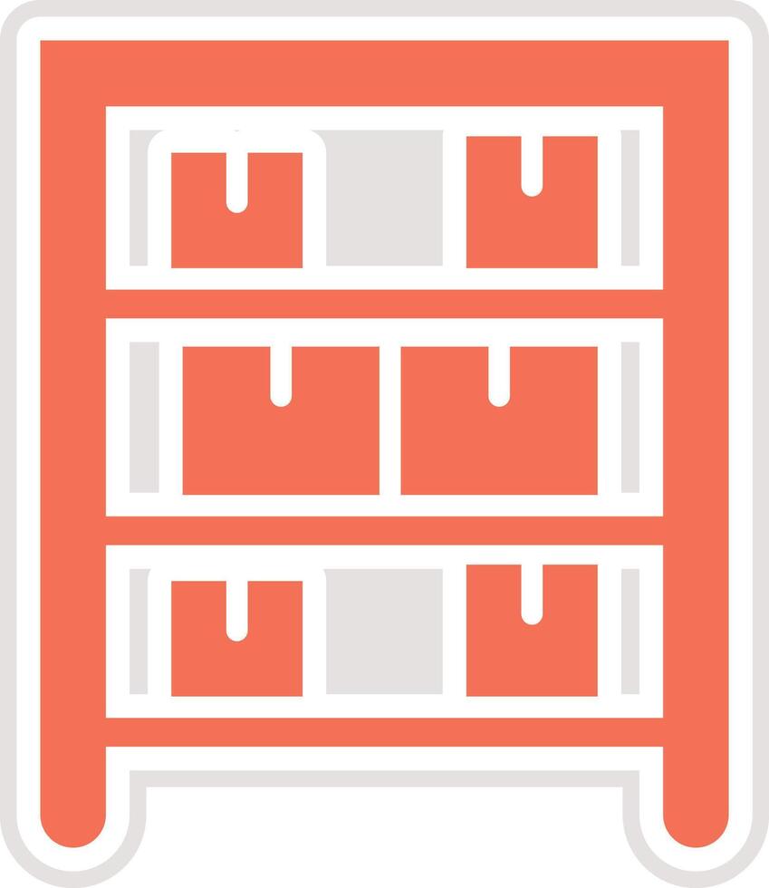 Rack Icon Design Illustration vector
