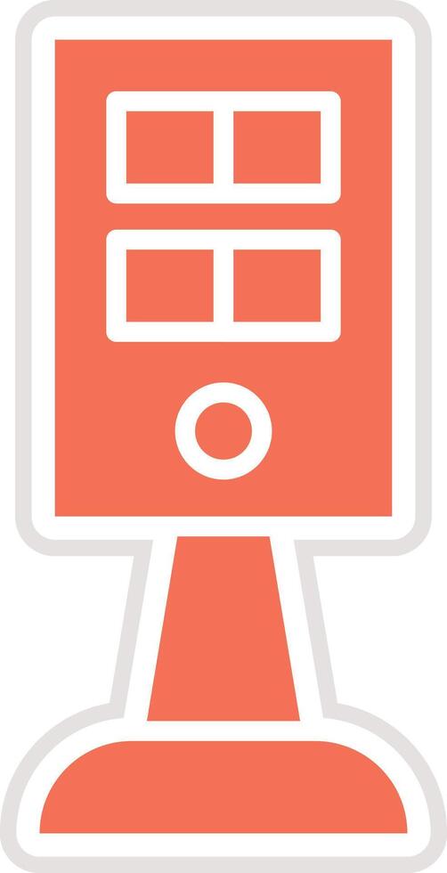 Kiosk Icon Design Illustration vector