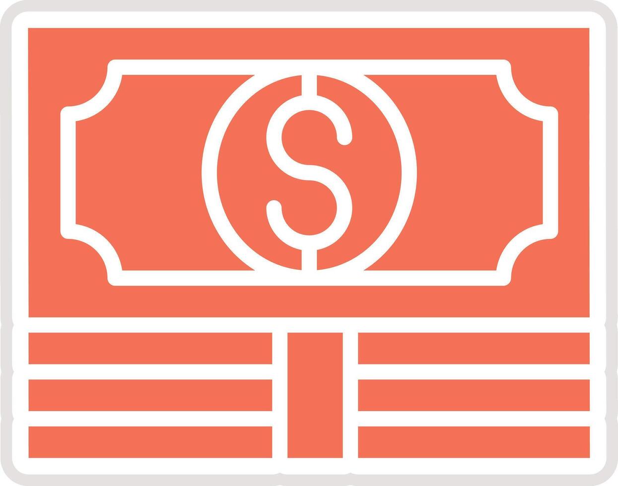 Dollar note Icon Design Illustration vector