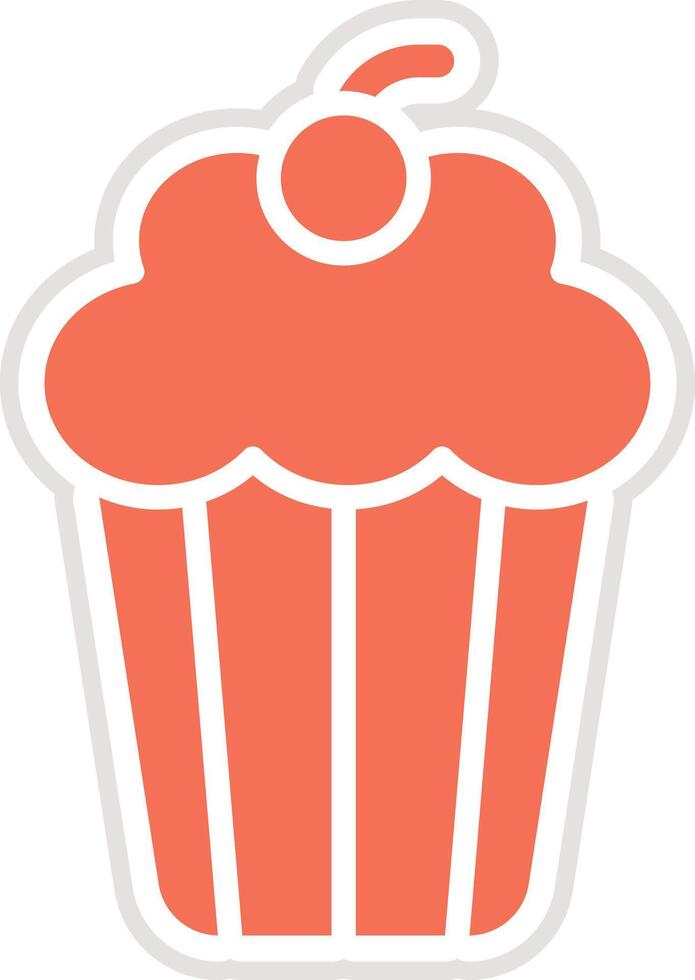 Cup cake Icon Design Illustration vector