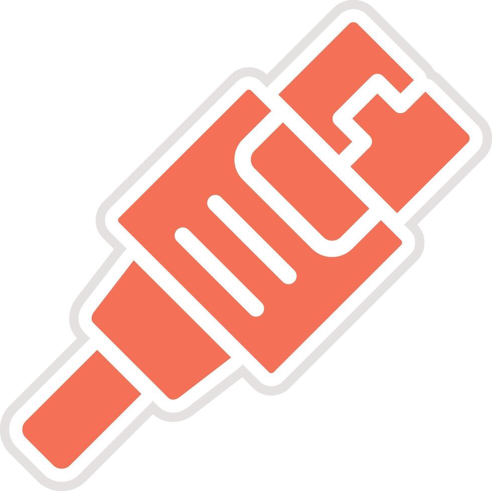 Usb cable Icon Design Illustration vector