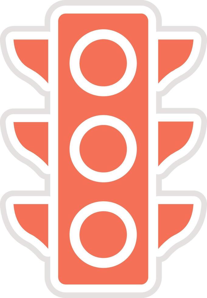 Traffic light Icon Design Illustration vector