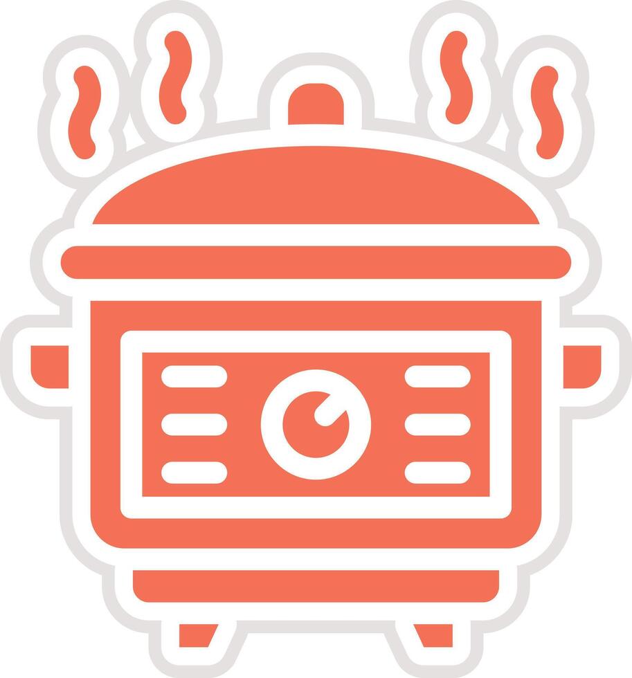 Rice cooker Icon Design Illustration vector