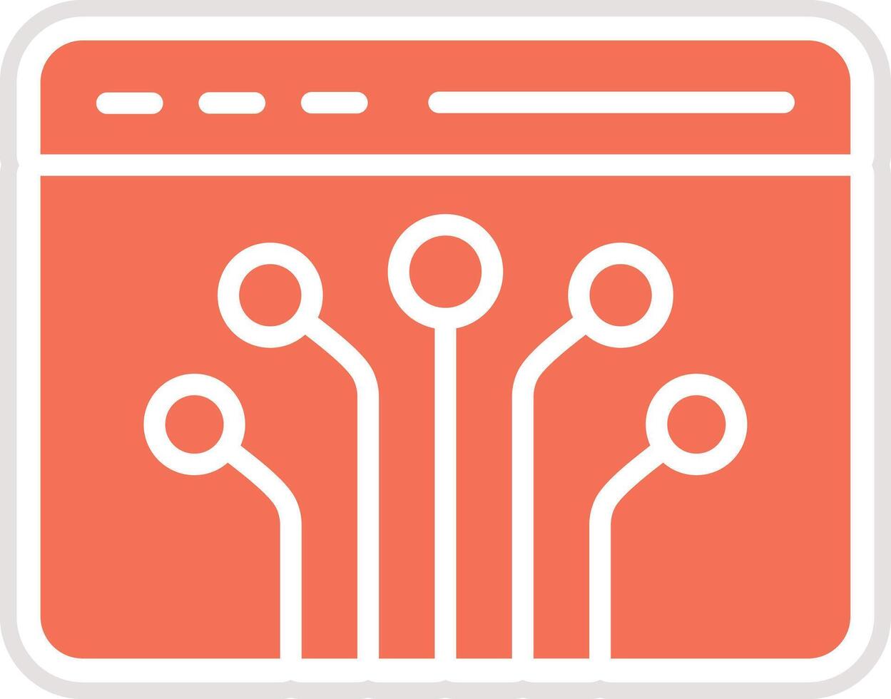 Node Icon Design Illustration vector