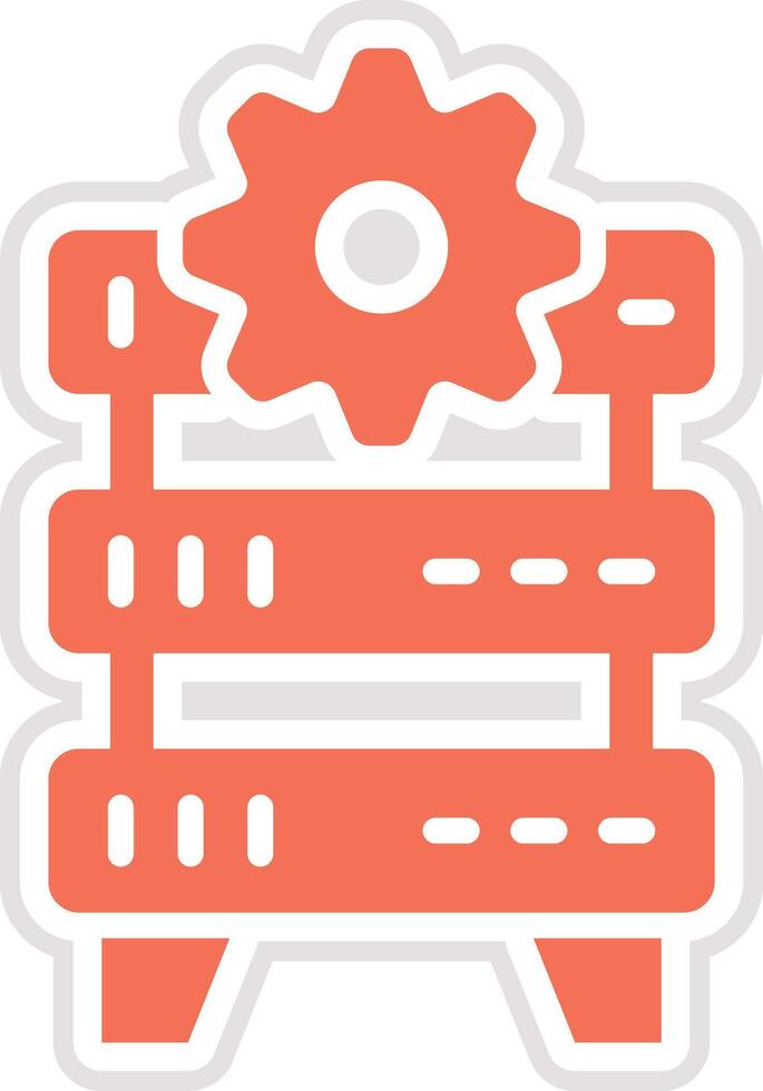 Server Traffic Icon Design Illustration vector