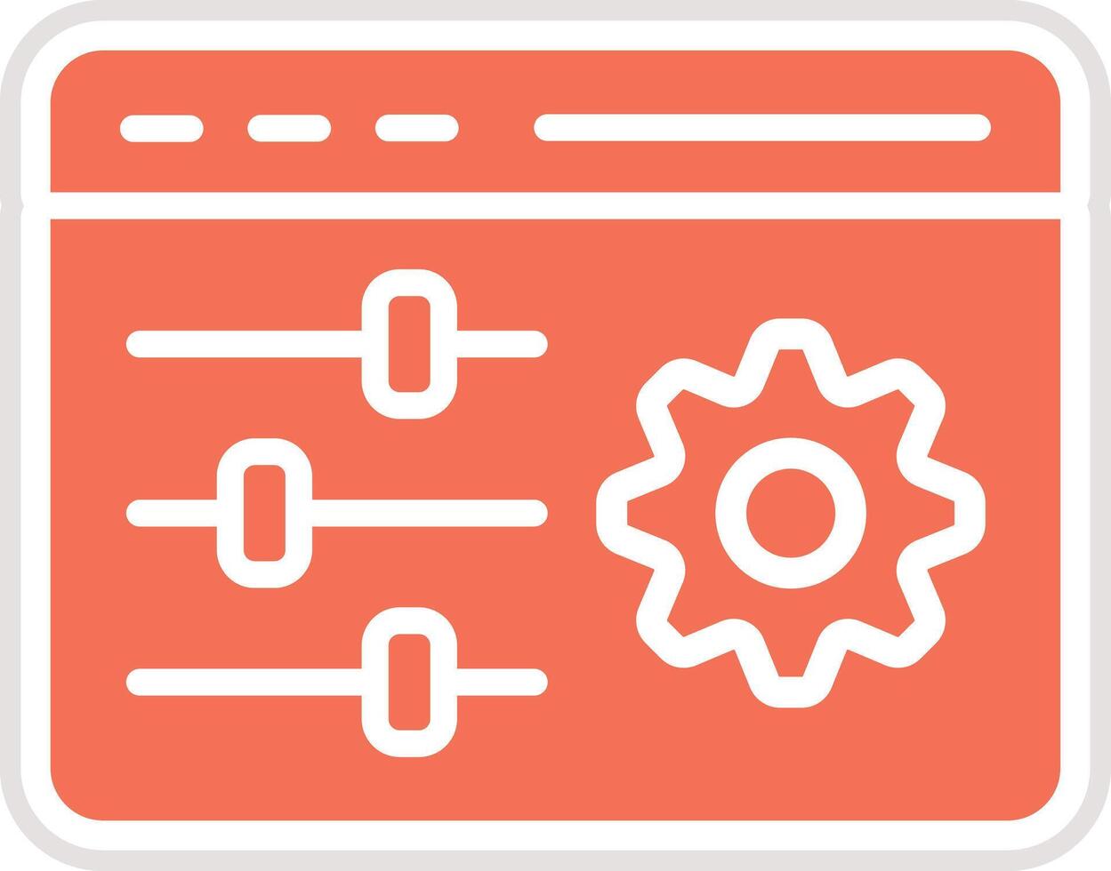 Configuration Icon Design Illustration vector