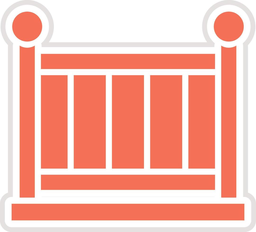 Baby Crib Icon Design Illustration vector
