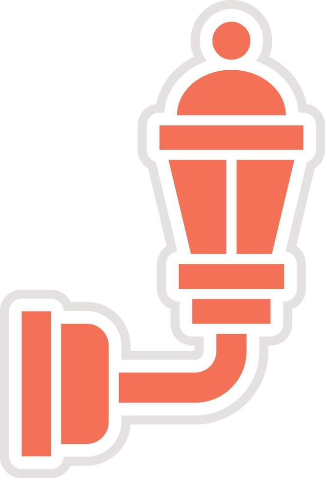 Wall Lamp Icon Design Illustration vector