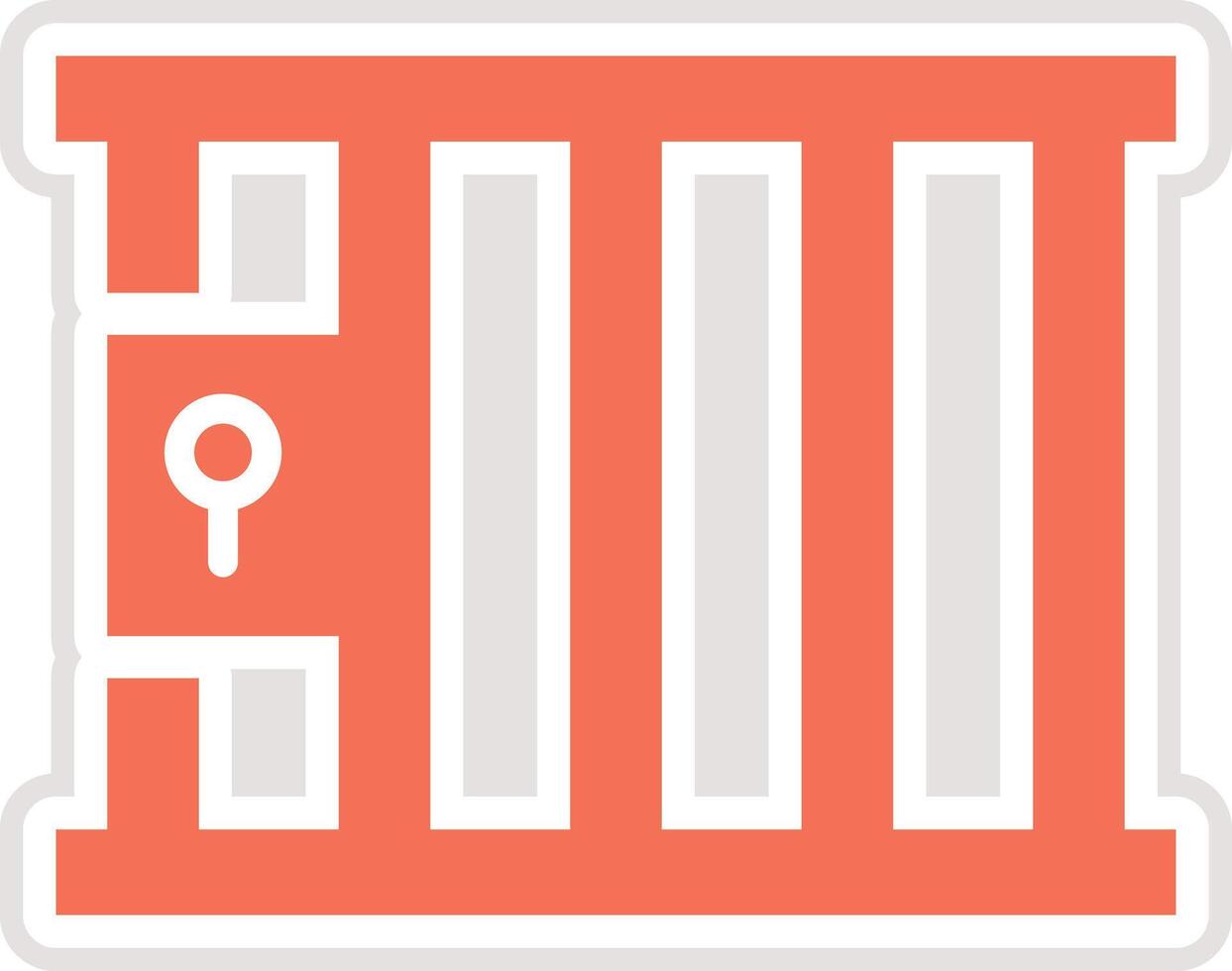 Jail Icon Design Illustration vector