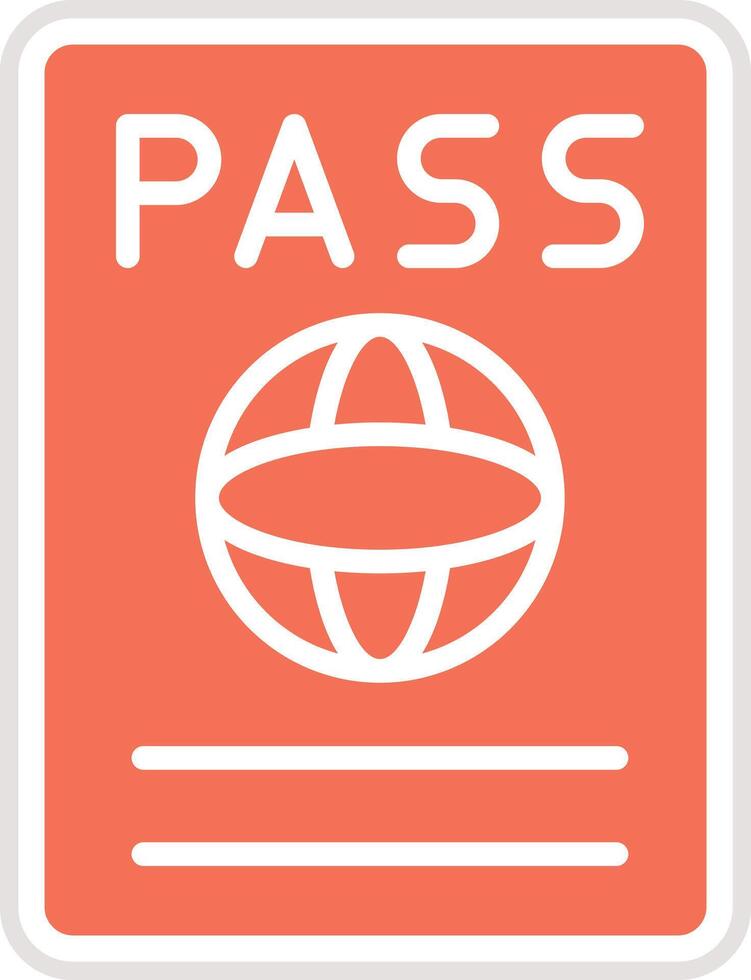 Passport Icon Design Illustration vector