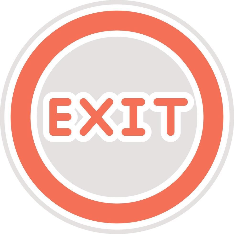 Exit Icon Design Illustration vector