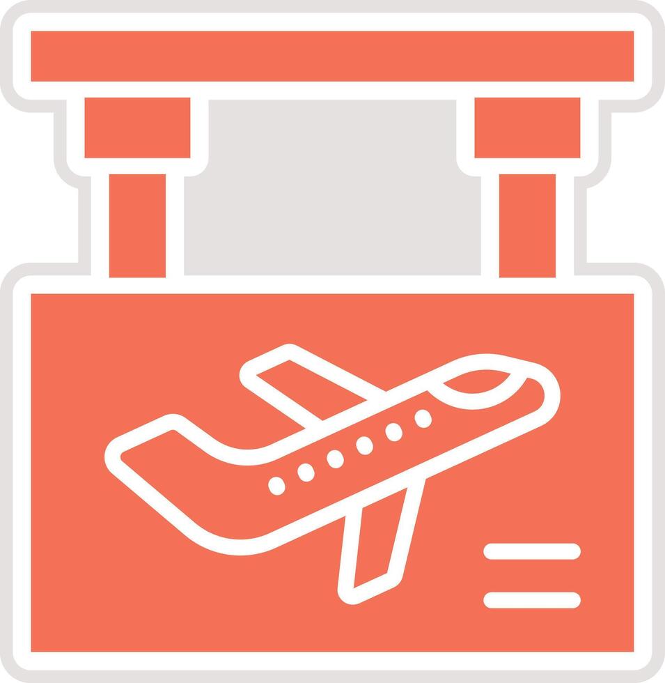 Boarding Gate Icon Design Illustration vector