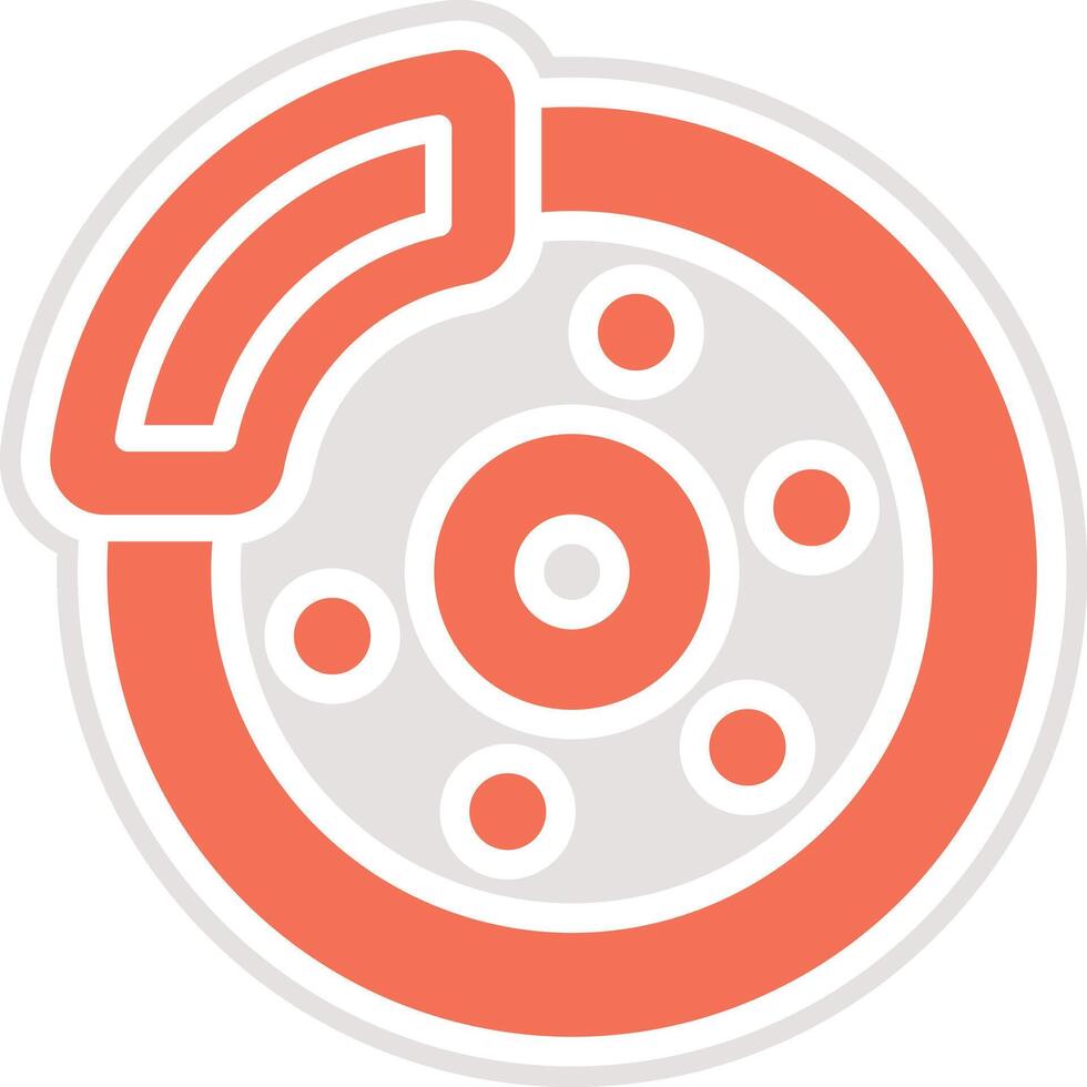 Disc break Icon Design Illustration vector