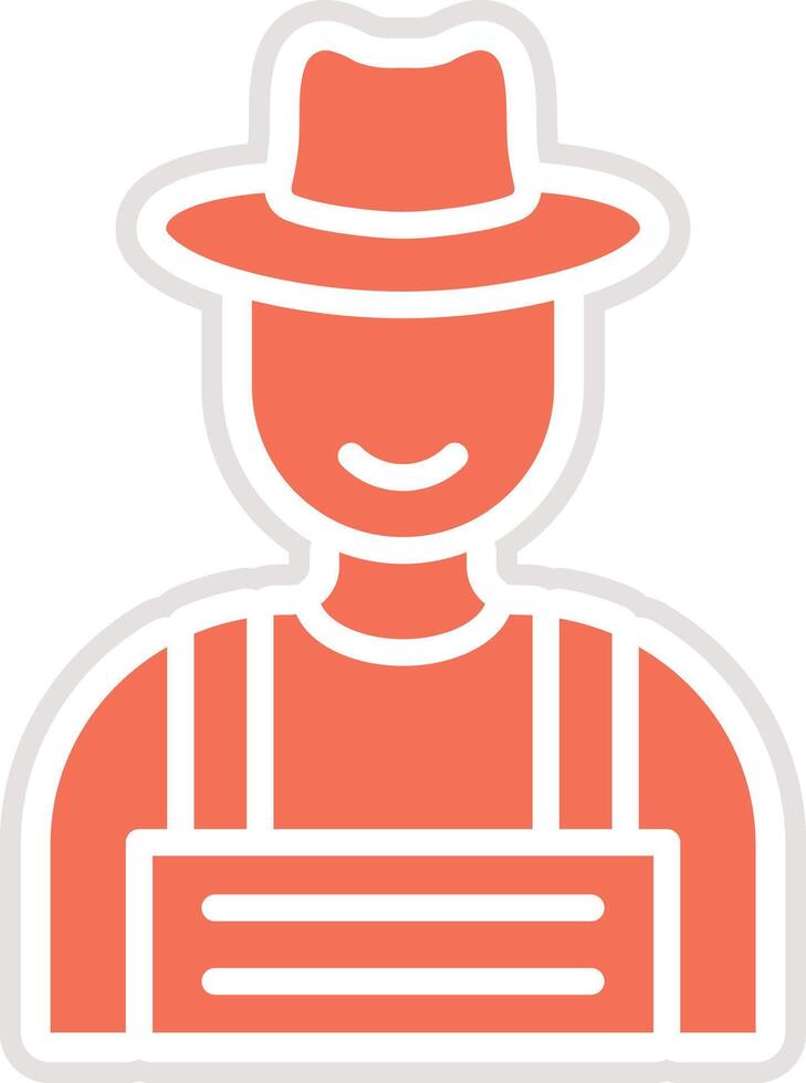 Farmer Icon Design Illustration vector