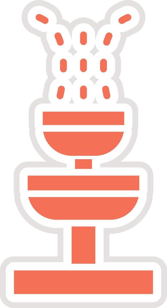 Fountain Icon Design Illustration vector