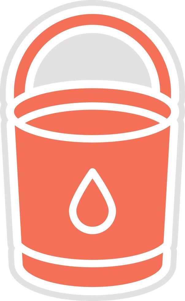 Bucket Icon Design Illustration vector