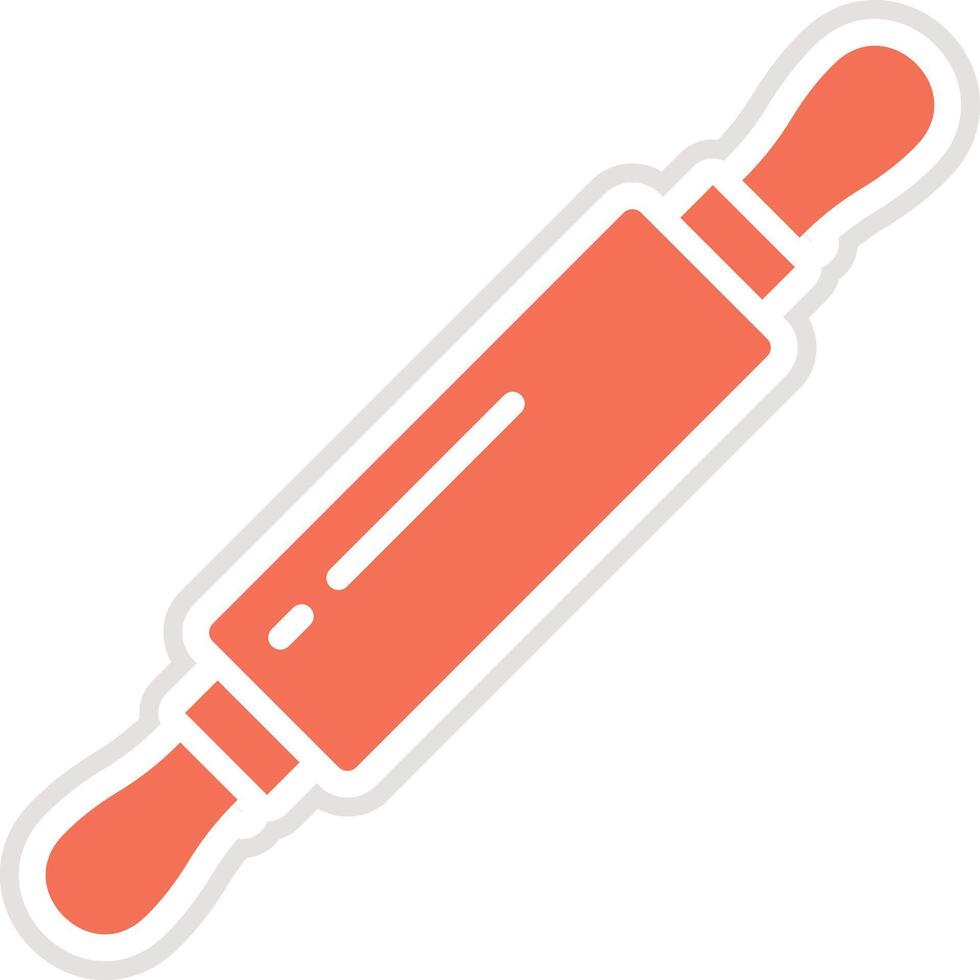 Rolling Pin Icon Design Illustration vector