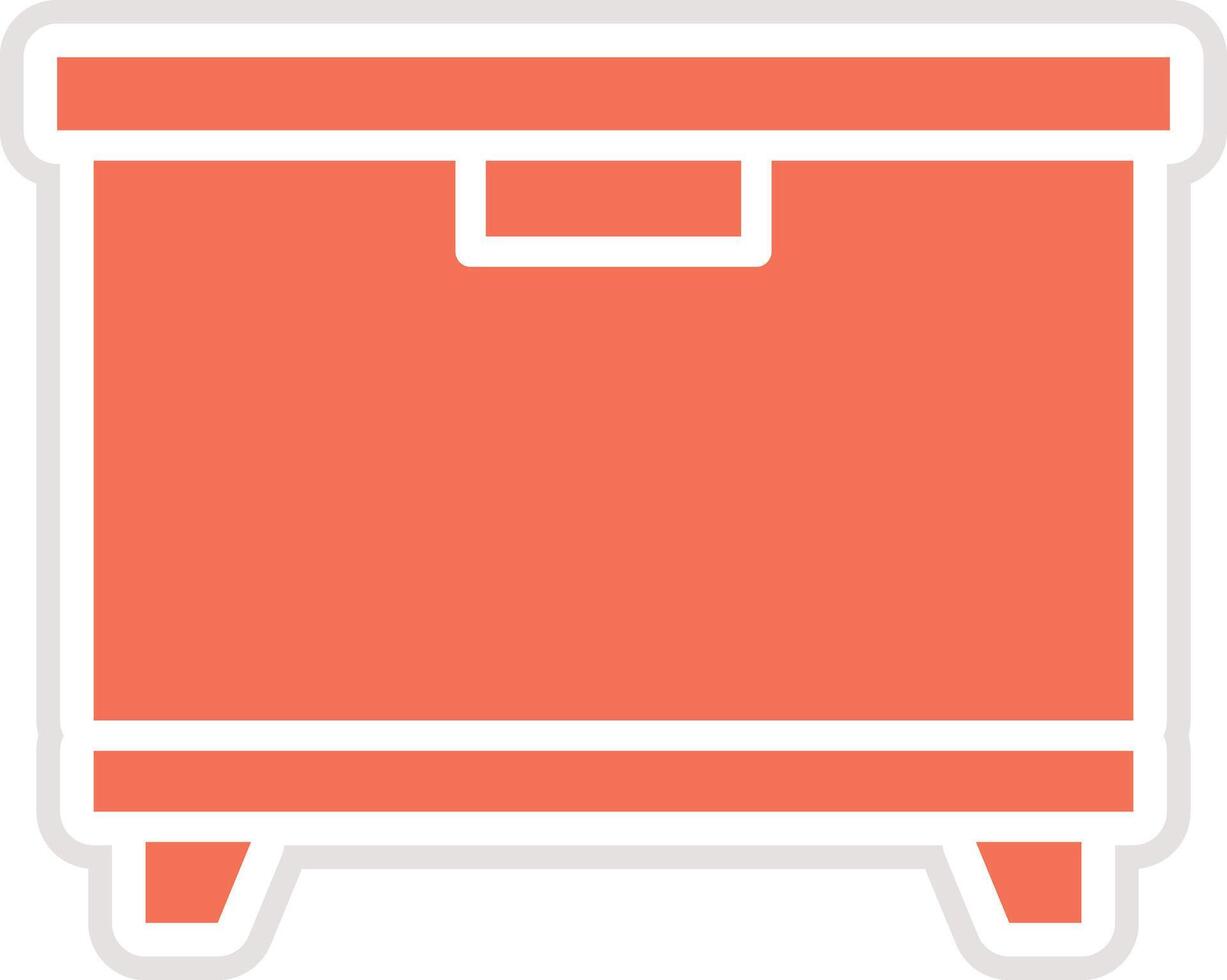 Freezer Icon Design Illustration vector