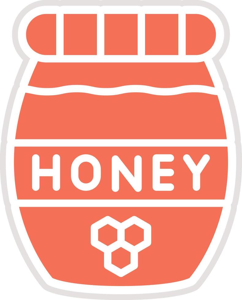 Honey Jar Icon Design Illustration vector