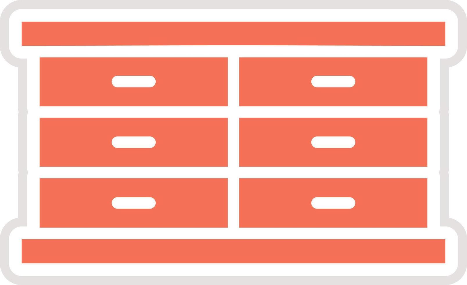 Cabinet Icon Design Illustration vector
