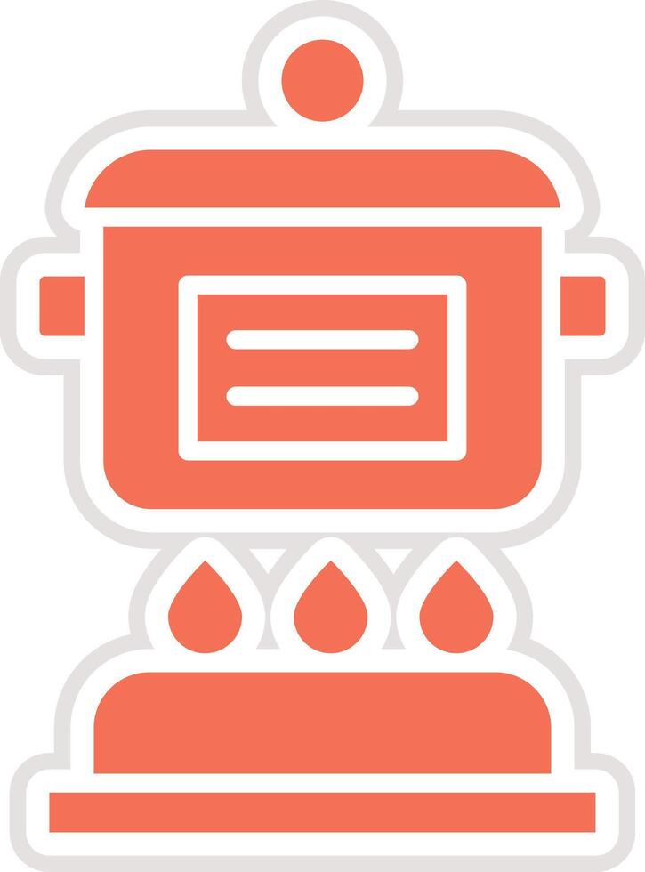 Cooker Icon Design Illustration vector