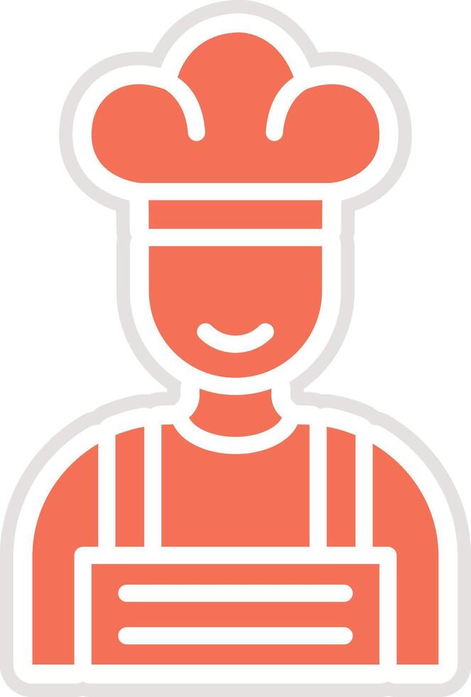 Male Chef Icon Design Illustration vector