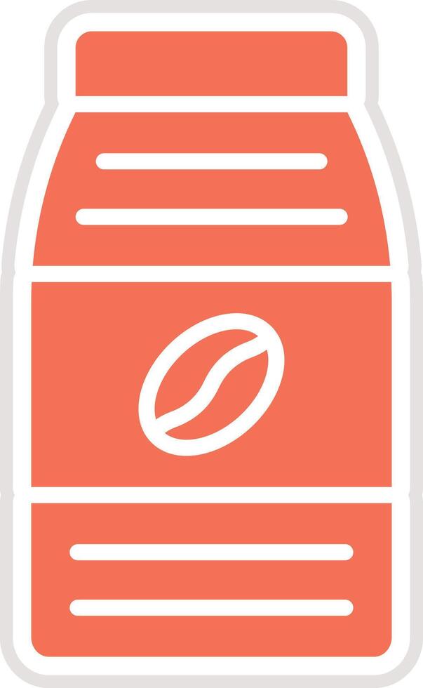 Coffee Pack Icon Design Illustration vector