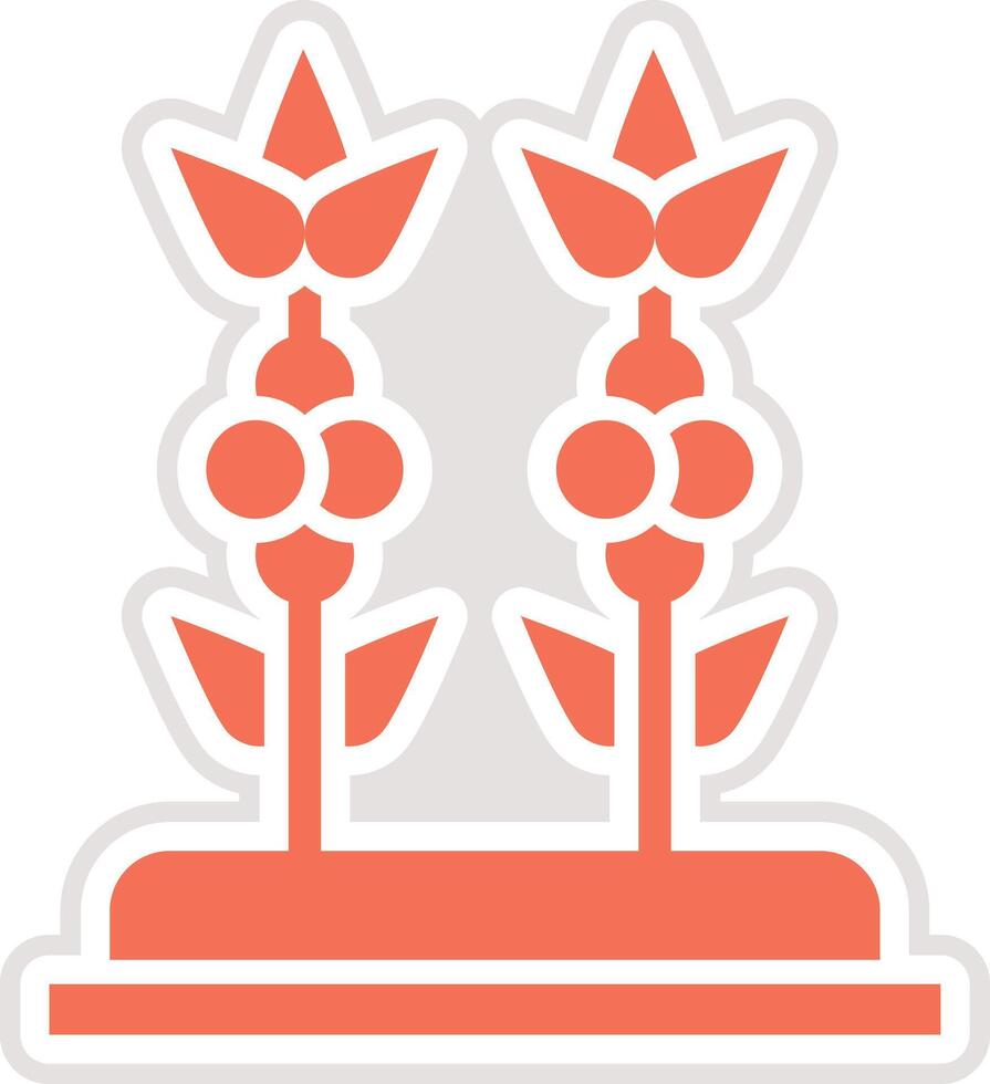 Coffee Plant Icon Design Illustration vector