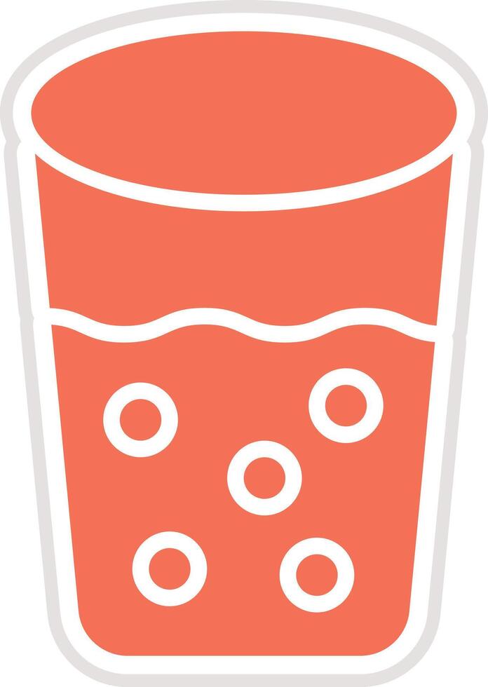 Shot Glass Icon Design Illustration vector