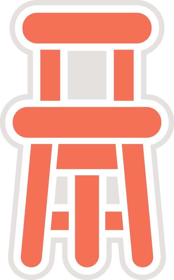 Bar Stool Icon Design Illustration vector