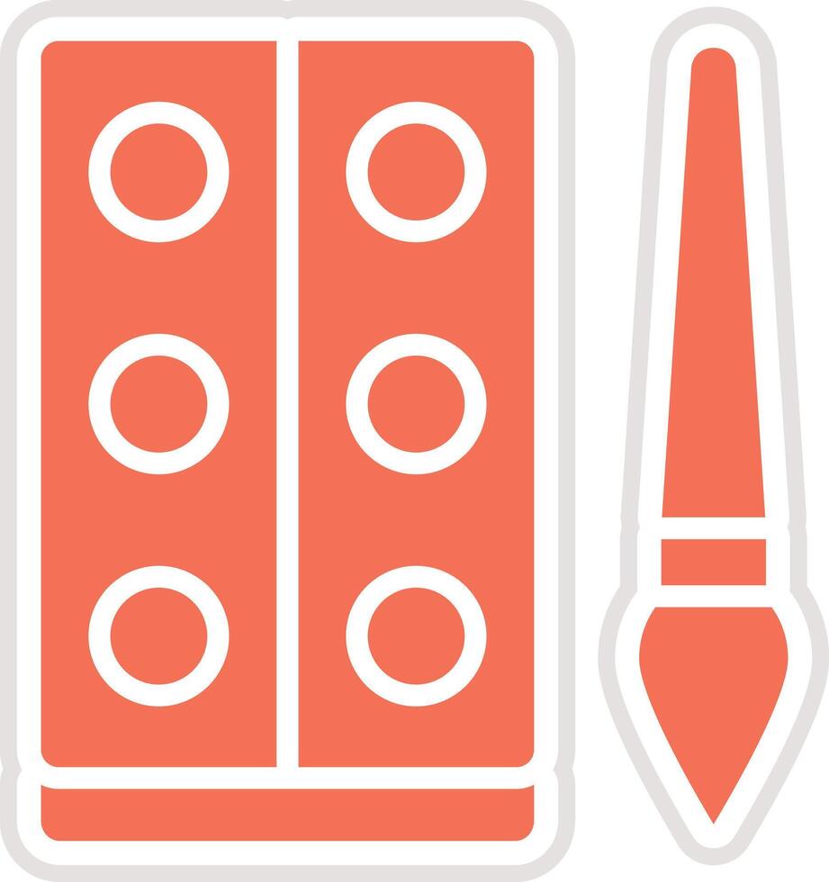 Watercolor Icon Design Illustration vector