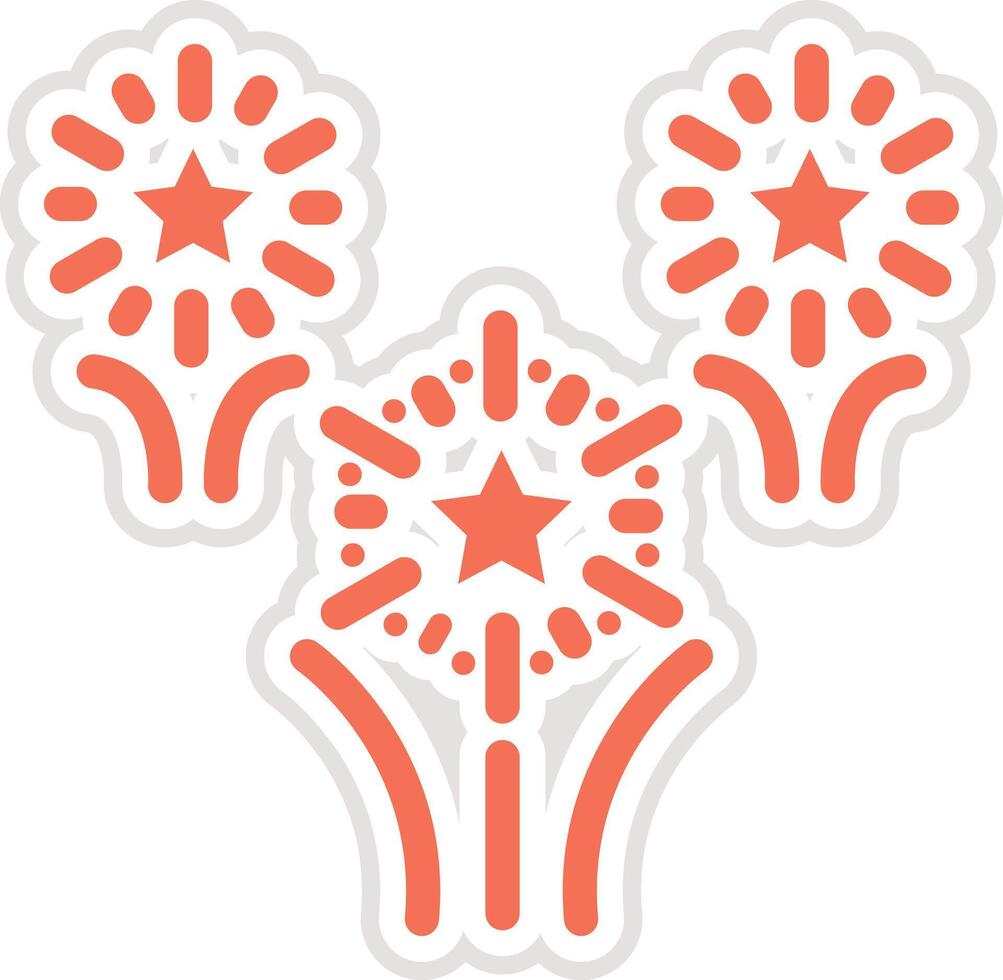 Firework Icon Design Illustration vector