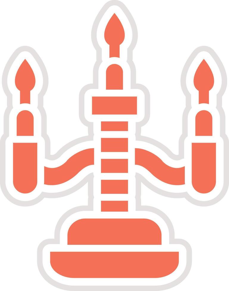 Candle Icon Design Illustration vector