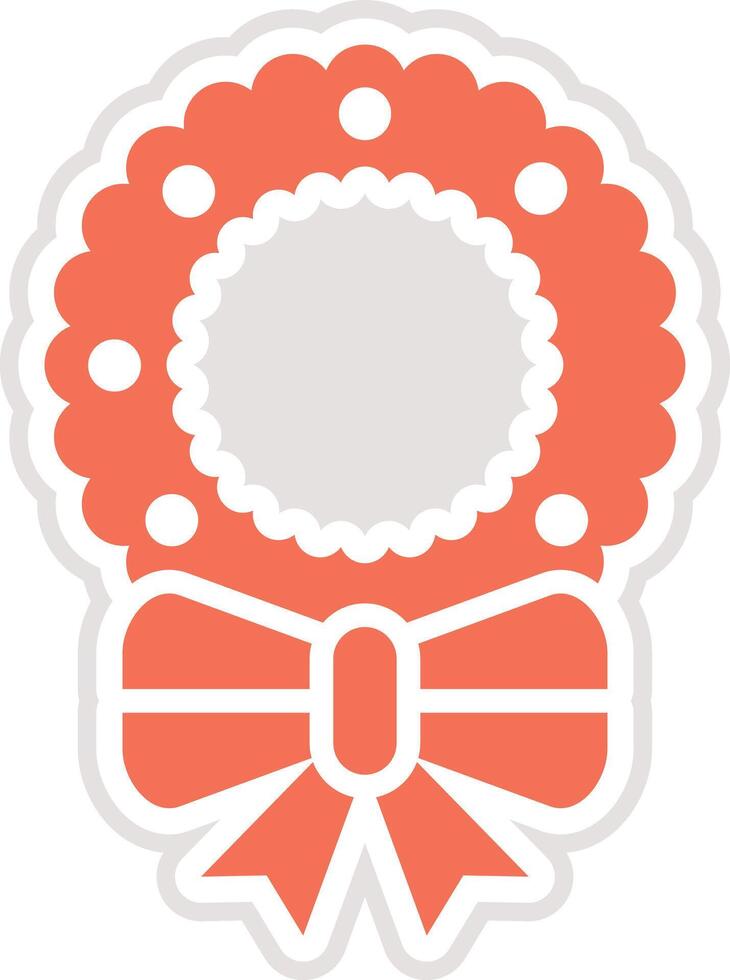 Wreath Icon Design Illustration vector
