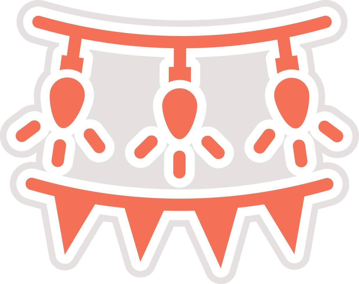 Garland Icon Design Illustration vector