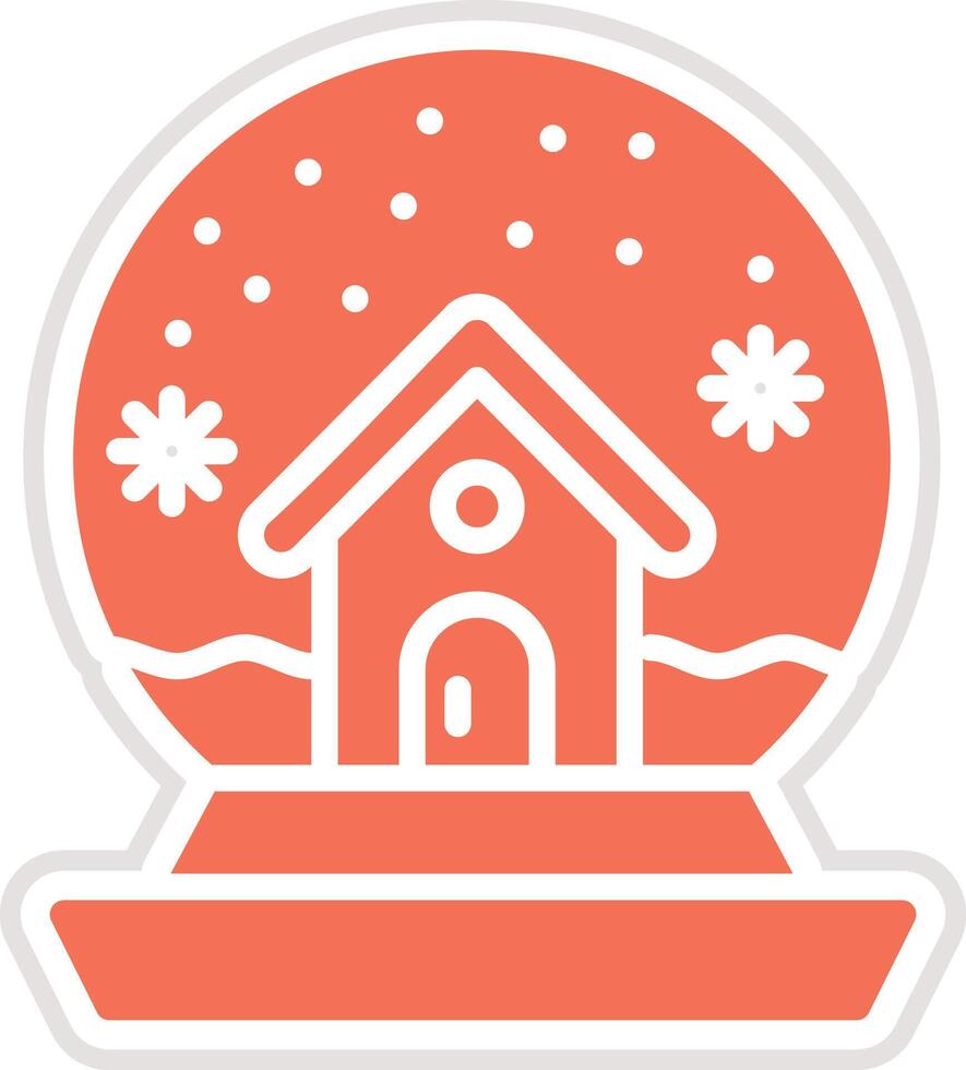 Snow globe Icon Design Illustration vector