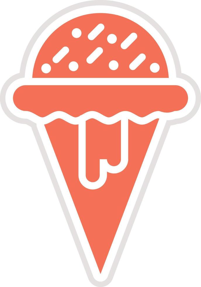 Ice cream Icon Design Illustration vector
