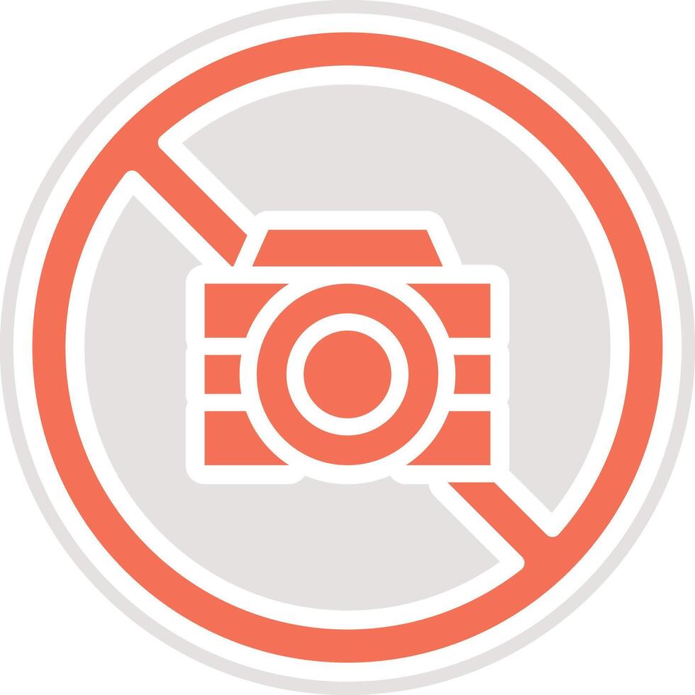 No Camera Icon Design Illustration vector